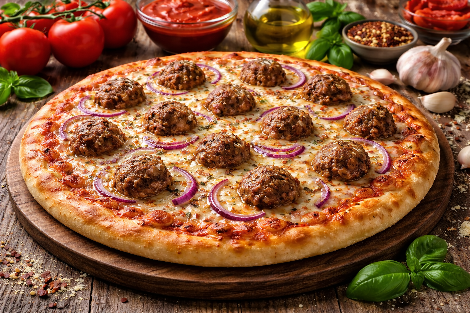 MeatBall Pizza
